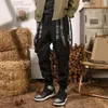 Men's Pants Men Contrast Tape Flap Pocket Drawstring Waist Cargo 230301