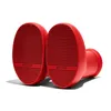 Desgner MSCHF Grandes botas vermelhas Mighty Atom cartoon boot para homens e mulheres fantásticas botas de chuva na vida real masculinas e femininas de borracha lisa fashionboots de bico redondo botas de joelho fofas