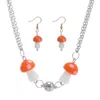 Chaînes De Mode Magnétique En Acier Inoxydable Couple Collier Pour Femmes Hommes Champignon Pendentif Boucles D'oreilles Colliers Ensemble Cadeau De Fête Bijoux Cadeaux