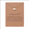 Auto DVR Hanger Kettingen Imitatie Pearl of Love Gold Color Butterfly Dragonfly Elephant sleutelbeen ketens Fashion Chain Necklace Women Card DHXK5