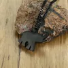 Hänghalsband svart elefant kremering urn halsband i rostfritt stål djurhållande smycken lycklig