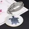 Pendentif Colliers Naturel Blanc Mère De Perle Shell Collier Grande Tranche Ronde De Haute Qualité Pour Les Femmes Bijoux Cadeaux De Fête