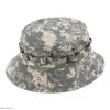 Basker utomhuskamouflage boonie hattar högkvalitativ militär cap casual hink hatt jakt vandring fiske klättring 6 färger enkla