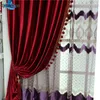 Rideau Style américain rideaux rouges pour salon scène velours italien El chambre cantonnière flanelle fenêtre rideaux