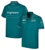 F1 Takımı 2023 Kısa kollu T-Shirt Sports Yuvarlak Boyun Çabar Asılar Takım Elbiseleri Tulumlar Erkekler Özel Yarış Giysileri