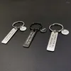 Keychains PolishedPlus Chakechain do Dia dos Namorados, obrigado por toda a letra de aço de titânio Presente personalizado personalizado