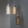 Wandlampontwerper Postmoderne meerlagige ijzeren lampenkap hanger woonkamer kroonluchter lichten gangpad slaapkamer bed SCONCE