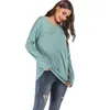 Kvinnors hoodies mode trend enkel sport tröja tumme turtleneck långärmad kvinnors skjorta t-shirt