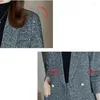 Damespakken herfst high-end dames pak jas vrouwelijk mode temperament top 2023 lentekantoor casual professionele blazer oK1353