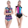 Costumi da bagno da donna Muta da sub Neoprene da 2 mm Moda da donna Stampa Costume intero da surf caldo Sport acquatici Snorkeling