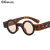 Sunglasses 54609 Retro Punk Sunglasses Round Frame Small Frame for Men and Women Uv400J230301