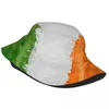 Bérets Style Irlande Drapeau Seau Chapeaux Femmes Léger Randonnée Pêcheur Printemps Chapeaux