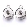 car dvr Charms Noosa Acciaio inossidabile 18 mm Ciondolo con bottone a pressione Accessori Risultati Metallo Braccialetto fai da te Collana Scatta creazione di gioielli Drop Del Dhk5A