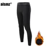 Survêtements pour hommes Aismz Hiver Sous-Vêtements Thermiques Garçon Hommes Chaud Première Couche Homme Sport Rashgard Polaire Compression Seconde Peau Caleçon Long 230301