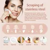 Aangepaste roestvrij staal Gua Sha schrapen massage tool voor gezicht nek huidverzorging gezichtsguasha board metaal draai schoonheid gezondheid4266959