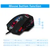 Myszy ZELOTES C 12 Przewodowa mysz USB Optyczna do gier 12 programowalnych przycisków Gra komputerowa 4 Regulowana czułość 7 Diody LED 230301