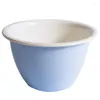 Bowls Porcelain Enamel Mixing Noodle Bowl 1.3L 1.5L Fruit Salad Dessert Bakeware Rice Restaurant Japanese Household Cooking Pot