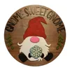 Украшение вечеринки Gnome Door Hanger Seasonal Gelse Tight с взаимозаменяемыми праздничными предметами для передового домохожительного дня матери W4634