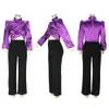 Womens Two Piece Pants CMYAYA Elegant Two 2 Piece Set Outfits for Women Satin Ruched Draped Blouse and Straight Pants Suit Autumn Winter Clothing 230228