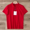 22SSデザイナーメンズベーシックビジネスポロスTシャツファッションフランスブランドメンズTシャツ刺繍アームバンドレターバッジポロシャツM1