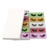 Falska ögonfransar fransfodral för fransar Färg Eyelash 3D Mink Packaging Box Mticolor Bottom Card Mixing Makeup Drop Delivery Health Beau DHZ59
