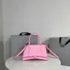 Bolsos de noche Bolsos cruzados con asa de reloj de arena de cuero genuino de alta calidad Bolsos de mano para hombres y mujeres Diseñador de lujo moda Reloj de arena billetera de compras Bolsillos para tarjetas de sobres