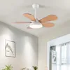 Cute Ceiling Fan With Light For Kids Children Room Wood Art Reversible Bedroom