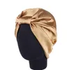 エスニック服2023ファッションイスラム教徒シルクヘッドラップボンネットキャップサテンヘッドスカーフハットヘッドバンドレディースヘッドウェアヘアアクセサリー