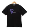 23SS Designer Tide T-shirt poitrine alphabet laminé Imprimer à manches courtes High Street T-shirt décontracté respirant 100% coton haut à manches courtes pour hommes et femmes