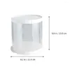 Gift Wrap 10pcs Round Birthday Cake Containers Clear Plastic Boxes Transparent Box