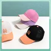 Ball Caps Kids Baseball Cap Adjustable Breathable Mesh Cap With Embroidery Letter Color Contrast For Outdoor SummerJ230228