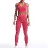 Active Sets Arrival 2 In 1 Set Women's Sports Fitness Wear Halter Neck Bra Top And Pants Yoga Leggings Running Clothes 5 Colors S21068