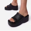 Slippers Large Size 41 Low Heel Summer Slipper Sexy Pointed-Toe 43 Mules Woman Shoes High Heels Slip On Leisure Sandals Women