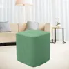 Stol täcker maskin tvättbar stretch fyrkantig ottoman dekorativa möbler skydd fotpall slipcover