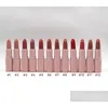 Lipstick Pink Matte Shades Longlasting Easy To Wear Natural 12 Colors Makeup Wholesall Lip Stick Drop Delivery Health Beauty Lips Dhyqs