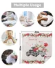 Table Napkin Valentine Rose Truck 4/6/8pcs Napkins Restaurant Dinner Wedding Banquet Decor Cloth Supplies Party Decoration