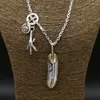 Łańcuchy s925 srebrne srebrne retro thai takahashi goro pióra orła pazur prosty szyjka łańcucha swetra mężczyźni i kobiety moda