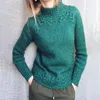 Damenpullover Damen Herbst Winter Langarm Rollkragenpullover Lässiger Strickpullover Rollkragenpullover Top für lose Tops #5