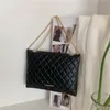 Torebki wieczorowe Wiosna Torba Na Ramię Moda Plaid Pu Leather Crossbody Dla Kobiet Duże Koperty Torebki I Portmonetki 230301