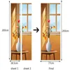 Wallpapers Self-Adhesive Door Sticker 3D Sunlight Windowsill Vase Po Wallpaper Living Room Bedroom Poster PVC Waterproof