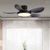 Créatif nordique onduleur ventilateur lumière LED plafonnier 36/42/52 pouces chambre ménage télécommande