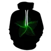 Herr hoodies Universe hoodie Vortex 3D utskrift i full färg Sweatshirt varumärke Hip Hop Casual Winter Clothing Autumn