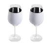 Drinkware Handle Case SubliMation Blank 10oz 12oz vinglas Tumbler Neoprenisolatorhylsa Hållarskydd för DIY -ornament