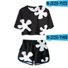 Men's T Shirts 3D Print Summer Soft Shorts And T-shirts Womens Two Piece Sets Crop Top Tracksuit Clothes