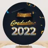 Other Event Party Supplies Free Personalized Round Fabric Backdrop For Graduation Congrats Wall Background Circle With Elastic 230228