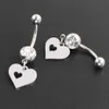 Heart Hollow Navel Ring Body Piercing Drop Dangle Body Belly Piercing Belly Navel Ball Clip Navel Ring Nave Clip