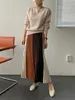 Rokken herfst winter breien rok hoge taille lange koker rok vrouwen gebreide casual vintage maxi rok vintage warme dikke midi streep 230301