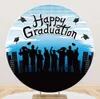 Other Event Party Supplies Free Personalized Round Fabric Backdrop For Graduation Congrats Wall Background Circle With Elastic 230228