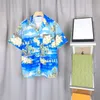 2つの夏のファッションメンズトラックスーツハワイビーチパンツセットデザイナーシャツ印刷レジャーシャツman