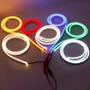 12V LED Neon Strip Light 6mm حبل ضيقة الشريط المرن الشريط السيليكون شريط مقاوم للماء DIY علامة 1M اللون الأحمر الأزرق الأزرق اللون الأبيض